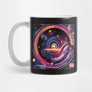 Futuristic Galaxy Record Store Vinyl LP Music Cover Mug